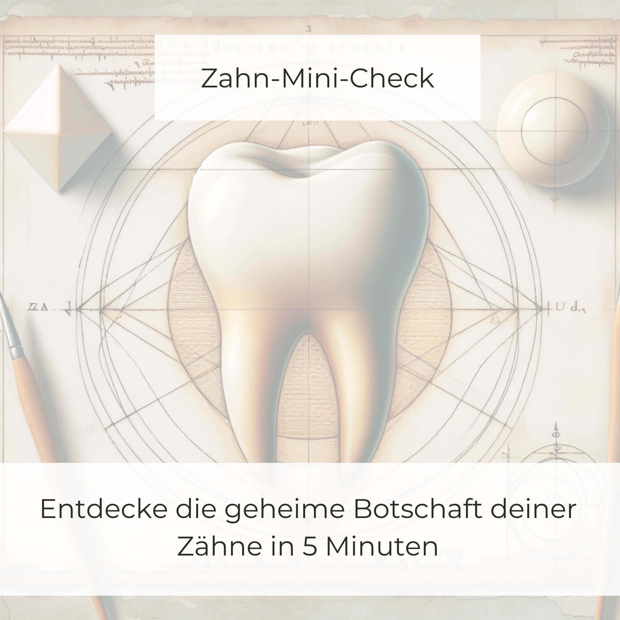 Zahn umgeben von Planeten und Universum
